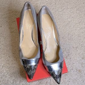 Ivanka Trump Gray Suede Pumps